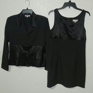 Little Black Dress with Jacket RAMPAGE R-Wear Size 11 Fitted with Satin